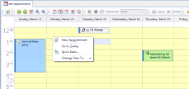 Manage all your calendar appointments with Blob