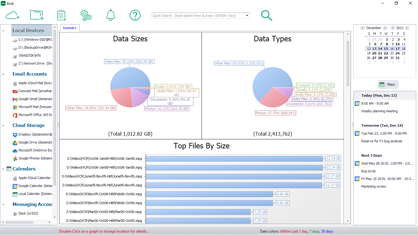 Datamaton Digital Manager Knit User Interface